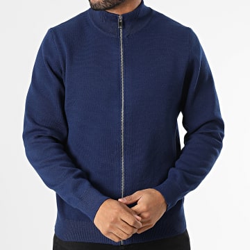 Frilivin - Gilet con cerniera della marina