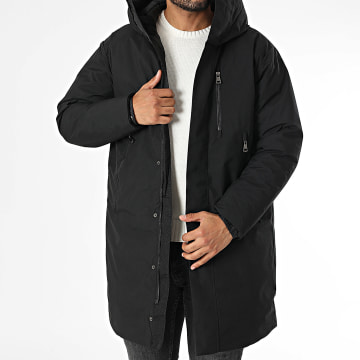 KZR - Parka Capuche Longue Noire