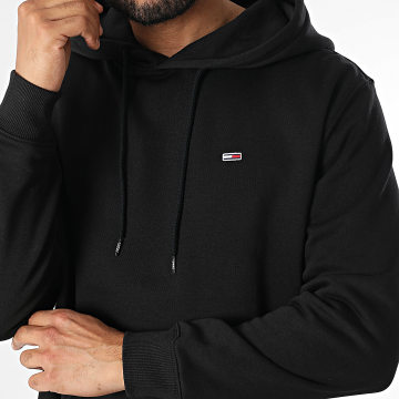 Tommy Jeans - Sweat Capuche Flag Fleece 0742 Noir