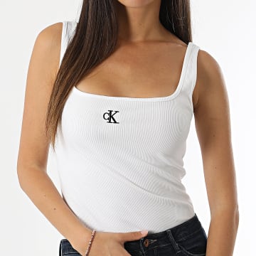 Calvin Klein - Camiseta de tirantes para mujer 3192 Blanco