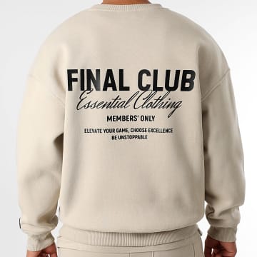 Final Club - Crewneck Sweat Big Back Beige