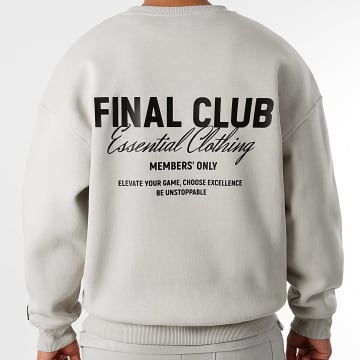 Final Club - Big Back Crewneck Sweat Gris