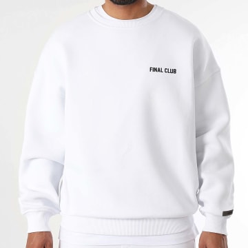 Final Club - Sudadera Cuello Redondo Frente Pequeño Blanco