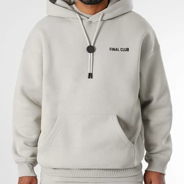 Final Club - Sudadera con capucha Frente Pequeño Gris