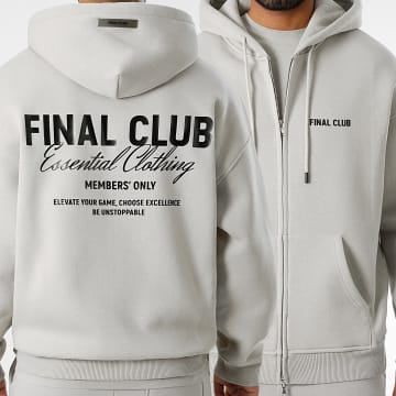 Final Club - Sudadera con cremallera Big Back Gris
