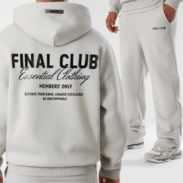 Final Club - Ensemble Sweat Capuche Et Pantalon Jogging Big Back Gris
