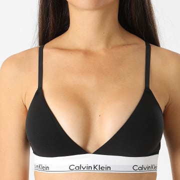 Calvin Klein - Sujetador triángulo mujer ligeramente forrado QF5650E Negro
