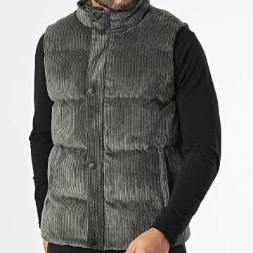 Classic Series - Abrigo sin mangas verde caqui
