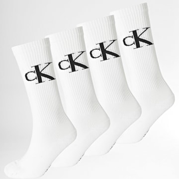 Calvin Klein - Lote de 4 pares de calcetines 701232676 Blanco