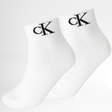 Calvin Klein - Lote de 2 pares de calcetines 701228805 Blanco