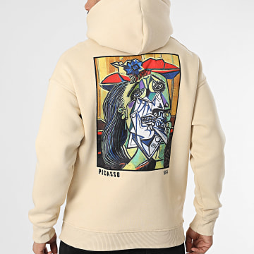Ikao - Sudadera con capucha beige