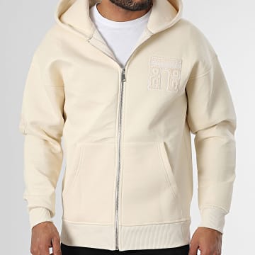 Ikao - Sweat Zippé Capuche Beige