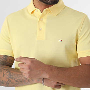 Tommy Hilfiger - Polo Manches Courtes Slim 1985 7771 Jaune