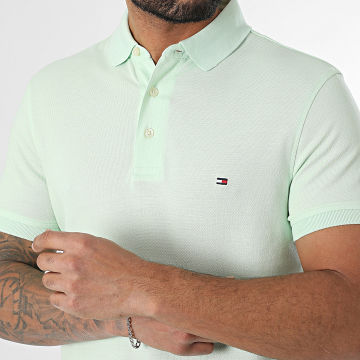 Tommy Hilfiger - Polo Manches Courtes Slim 1985 7771 Vert Clair