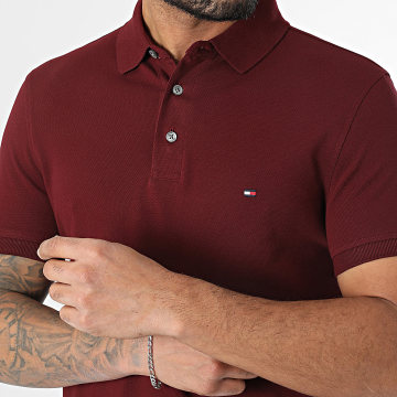 Tommy Hilfiger - Polo Manches Courtes Slim 1985 7771 Bordeaux