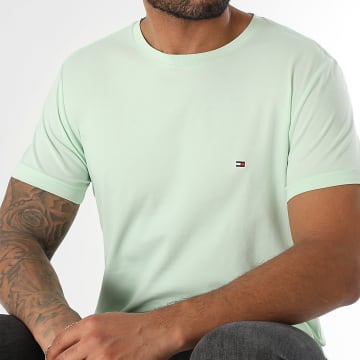 Tommy Hilfiger - Tee Shirt Slim Stretch 0800 Vert Clair
