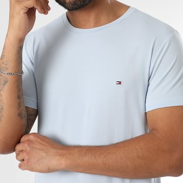 Tommy Hilfiger - Tee Shirt Slim Stretch 0800 Bleu Clair