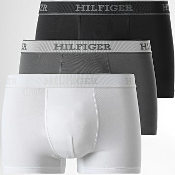 Tommy Hilfiger - Lot De 3 Boxers 3413 Noir Gris Blanc
