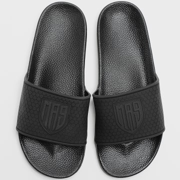 MA9 Mafia Nueve - Logo Blason Chanclas negras