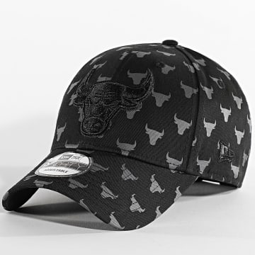 New Era - Gorra Team Monogram 9Forty Bulls 60580846 Negro Gris