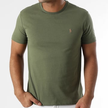 Polo Ralph Lauren - Tee Shirt Original Player Custom Slim Fit Vert Kaki