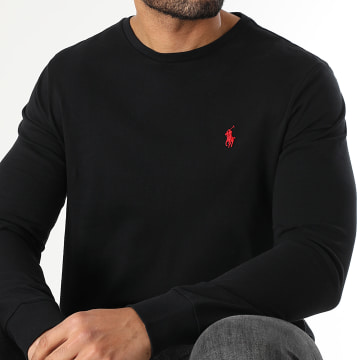 Polo Ralph Lauren - Tee Shirt Manches Longues Custom Slim Classics Noir