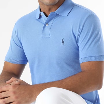 Polo Ralph Lauren - Polo Manga Slim Original Player Azul