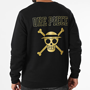 One Piece - Sudadera Hybrid Crewneck Negro Oro