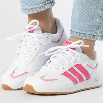 Adidas Sportswear - Baskets Femme Tensaur Switch J JI1054 Footwear White Pulse Magenta Bliss Pink