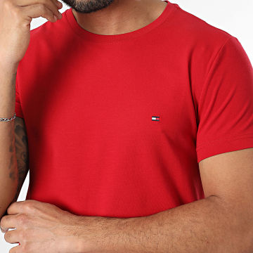 Tommy Hilfiger - Tee Shirt Slim Stretch 0800 Rouge