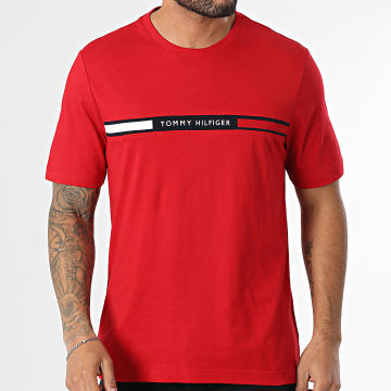 Tommy Hilfiger - Tee Shirt Chest Insert 6498 Rouge