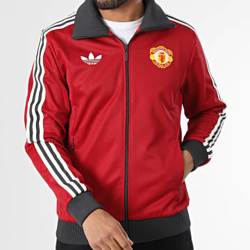 Adidas Originals - Manchester United FC Sudadera con cremallera IY0055 Rojo