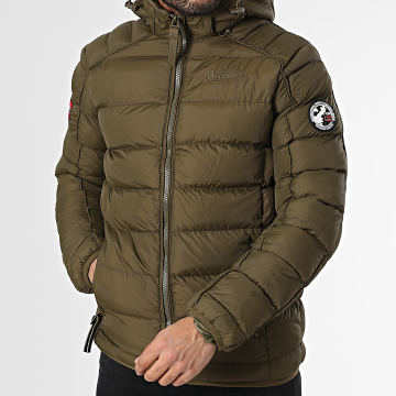 Geographical Norway - Doudoune Capuche Bombe Vert Kaki