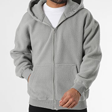Only And Sons - Sweat Zippé Capuche Polaire Bellamy Gris