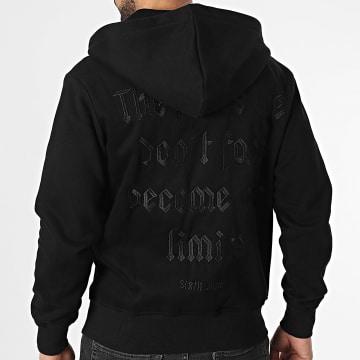 Sixth June - Sudadera negra con capucha y cremallera