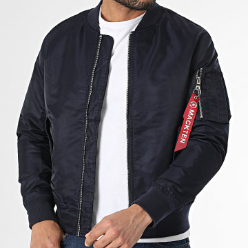 Mackten - Veste Bomber Bleu Marine