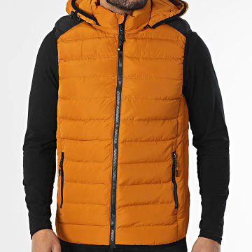 Mackten - Doudoune Capuche Sans Manches Orange
