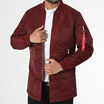 Mackten - Veste Longue Bordeaux