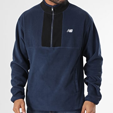 New Balance - Sweat Polaire Col Zippé MT43518 Bleu Marine