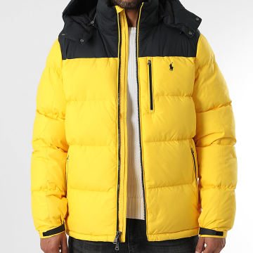 Polo Ralph Lauren - Doudoune Capuche Original Player Jaune Noir
