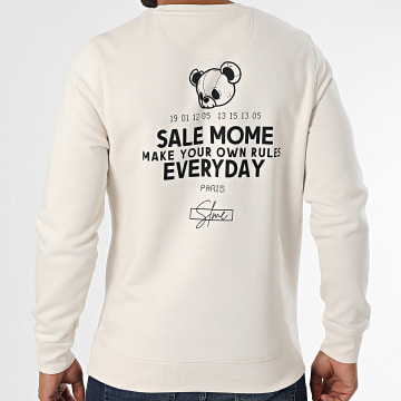 Sale Môme Paris - Sweat Crewneck Everyday Beige Noir