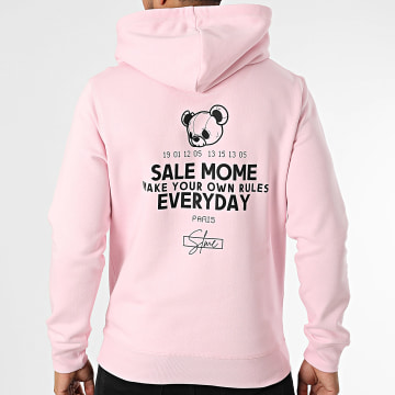 Sale Môme Paris - Sweat Capuche Everyday Rose Noir