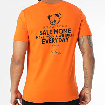 Sale Môme Paris - Tee Shirt Everyday Orange Noir