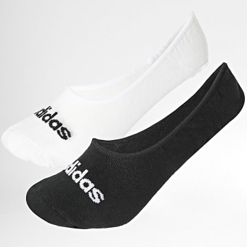 Adidas Sportswear - Lot De 2 Paires De Chaussettes Linear HT3448 Blanc Noir