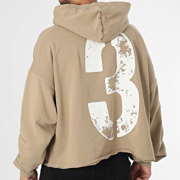 Ikao - Sweat Capuche Beige Foncé