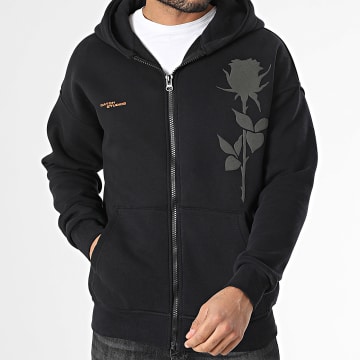 Ikao - Sweat Zippé Capuche Noir