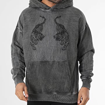 Ikao - Sweat Capuche Gris Anthracite