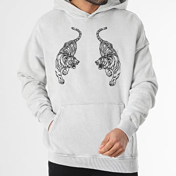 Ikao - Sweat Capuche Gris Clair