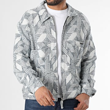 Ikao - Veste Zippée Bleu Marine Blanc