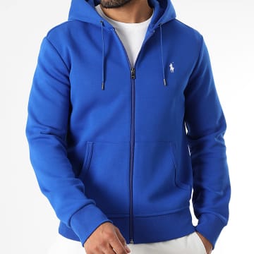 Polo Ralph Lauren - Sweat Zippé Capuche Original Player Bleu Roi